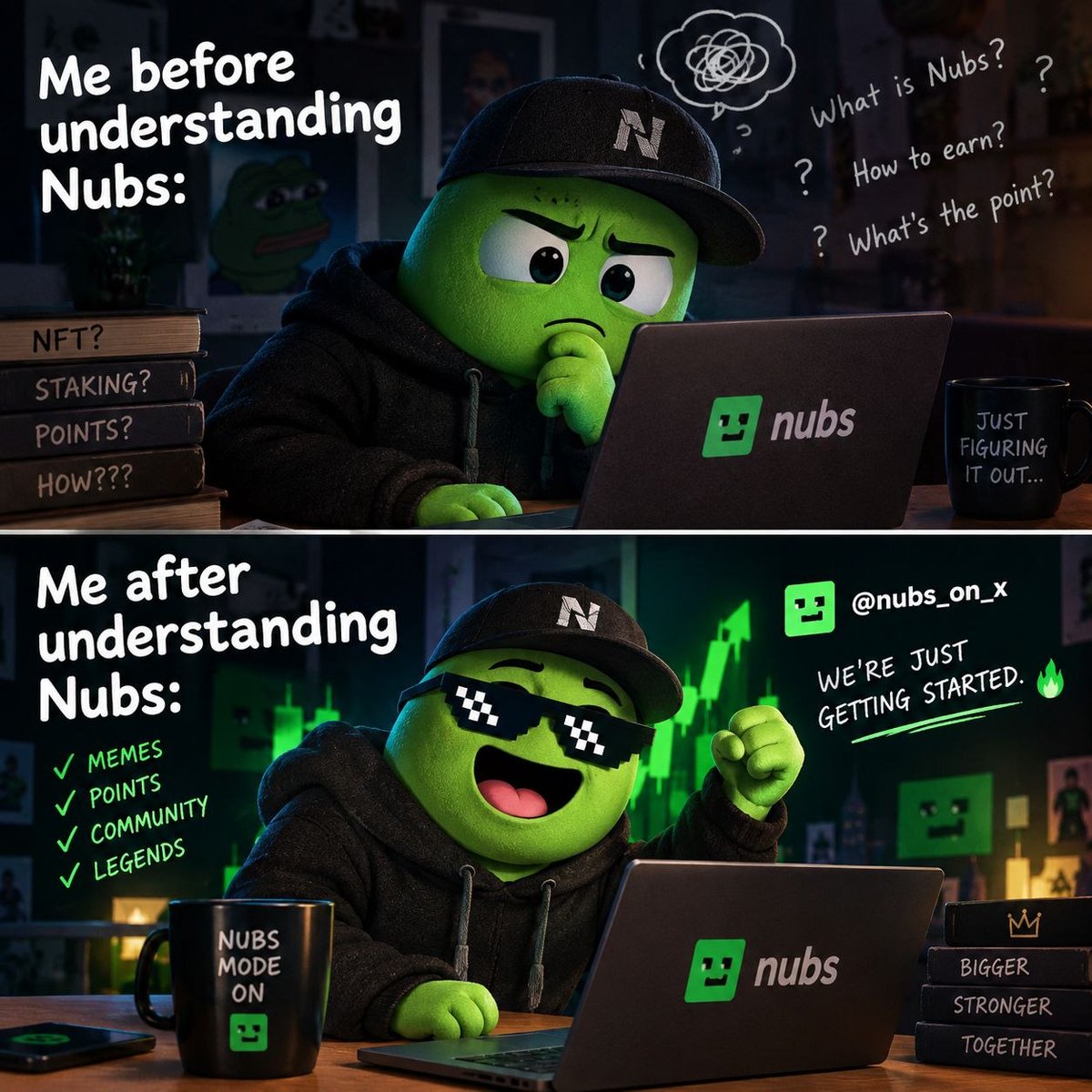 arthur200070838's tweet photo. @nubs_on_x  POV: you finally understand how Nubs works 👀
we’re just getting started. 🟩🔥 https://t.co/vQnbKwUUlq