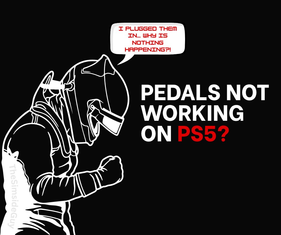 TheSimsideGuy's tweet photo. Bought new pedals for your PS5, plugged them in… nothing? 😩

They're not broken. They're plugged into the wrong place.

The simple fix, plus which pedals actually work on console 🧵👇 https://t.co/k5nNE1r2TF