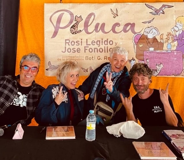 JoseFonollosa's tweet photo. Los fines de semana que paso con Rosi Legido son siempre tiempo de calidad.
Si encima nos juntamos un domingo por la mañana con @boticlopedia para hablar de #Piluca, lo humano y lo divino con los vecinos y amigos de Delirio Mostoles y con Suchi de anfitrion es ya inmejorable. https://t.co/FXvkMnXZ5V
