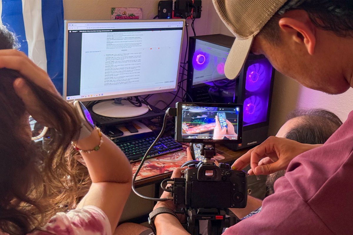 UT_Dallas's tweet photo. New Bass School at UT Dallas courses are aimed at teaching students how to write screenplays and work in postproduction 🎥 Learn more: https://t.co/Z1gz9c1A5Y https://t.co/lBKvKZPwHW