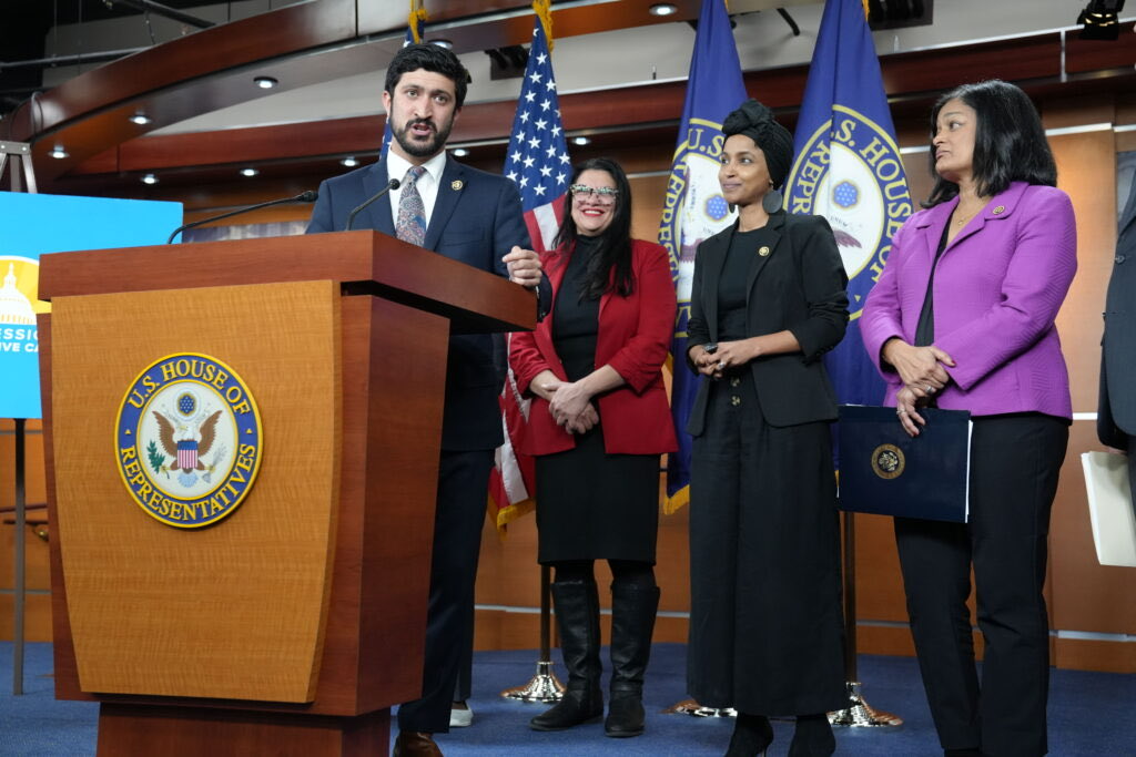 VolStateVet's tweet photo. If you’ve been worried about AI destroying the human race, look who Democrats plan to put in charge of regulating AI if they win the midterms👇🏻🤦🏻‍♂️

If you weren’t scared before, imagine if these leftist retards get their grifting socialist hands on AI, you will be!

What does any Democrat, especially Greg Casar,  Ilhan Omar, Rashida Tlaib and Pramila Jayapal know about AI? Other than the fact that their own individual intelligence is fake. 🤦🏻‍♂️

DO NOT LET THESE LEFTIST DEMOCRAT SOCIALIST RETARDS ANYWHERE NEAR AI! Vote Republican! Vote Red!