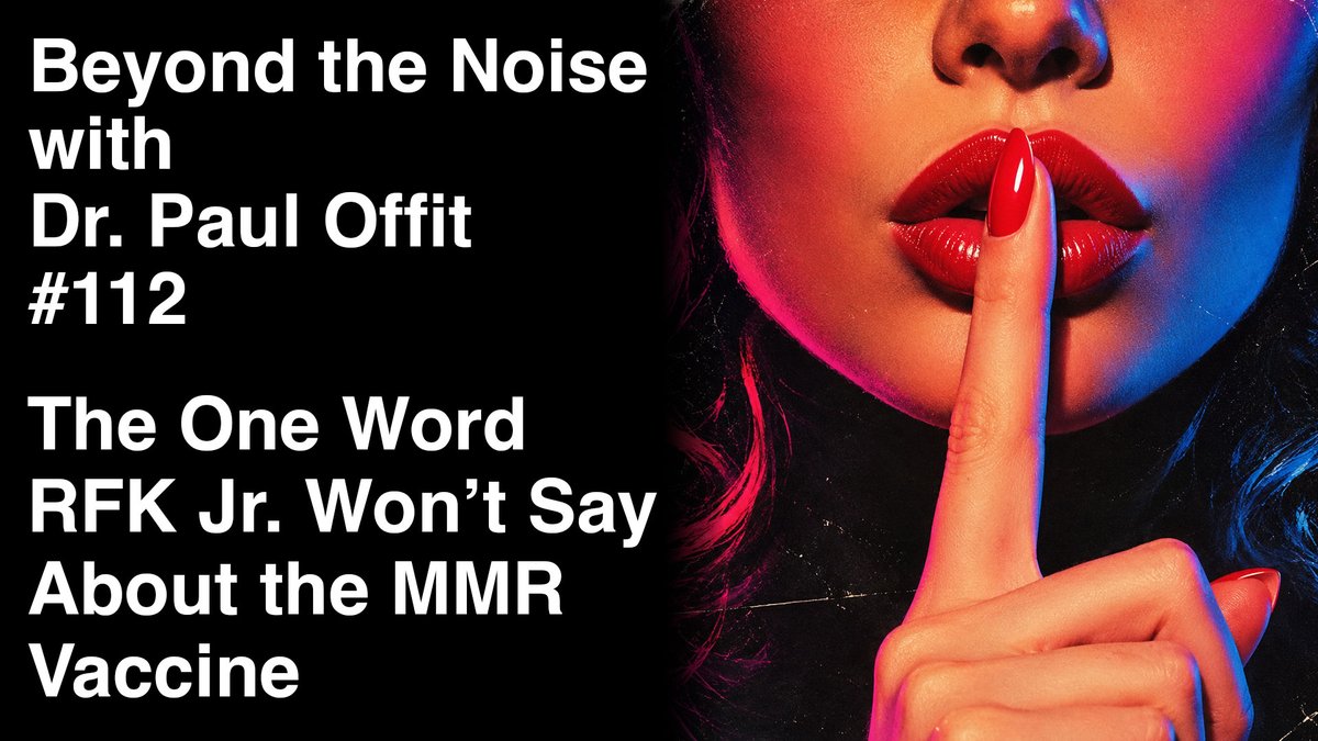 profvrr's tweet photo. Beyond the Noise 112: The One Word RFK Jr. Won’t Say About the MMR Vaccine 🤫 Under Robert F. Kennedy Jr.’s leadership, public health officials are hesitant to say that the MMR vaccine is safe. 📺 https://t.co/5hnSc0CQ0a https://t.co/oj6GAha6V0