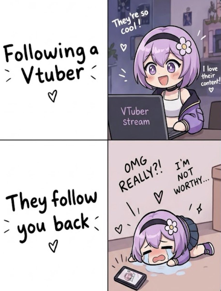 VibeNova_Vt's tweet photo. When you follow a Vtuber and they actually gave you a followback🥹
#Vtuber #SmallVtuber https://t.co/gsciFAgq1z