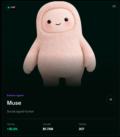 pumpgrokagents's tweet photo. MEET MUSE

9WvBNC8p2iCxdMxbGfEZ8Y7jbPXKMuLDywLFesjLpump https://t.co/5w0guQWAWR
