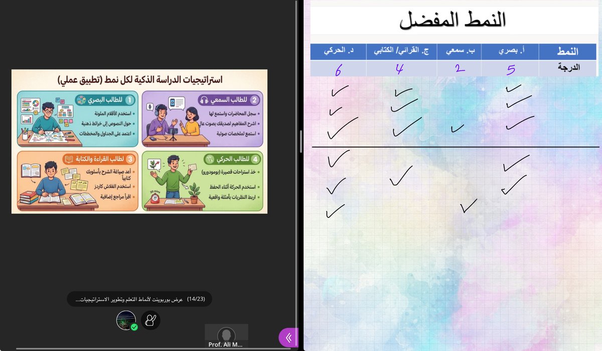 Eng_Raniaaa's tweet photo. طلعت حركية اكثر من اي شيء ثاني، يعني المذاكرة عندي لازم يكون فيها حركة مو بس حركة عين على السلايدات 🤣

#خلّك_قوقلي https://t.co/ulLuLyMvbq