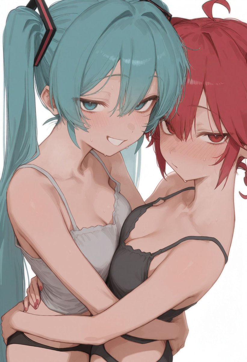 rakuracoco's tweet photo. Miku×Teto https://t.co/K6h6CU6tbG