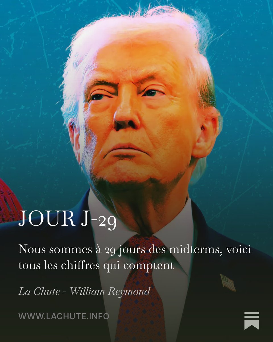 WilliamReymond's tweet photo. 🚨 Nouvelle rubrique quotidienne gratuite sur le BLOG : 

LA CHUTE DATA 2026 🗳️

Tous les jours, les chiffres 🔑 des midterms :

Le vote par correspondance

Le vote par anticipation

Les comparaisons avec 2022

Le calendrier électoral

Les projections...

C'est par ici 👇 https://t.co/6LmB6Hm3Ze