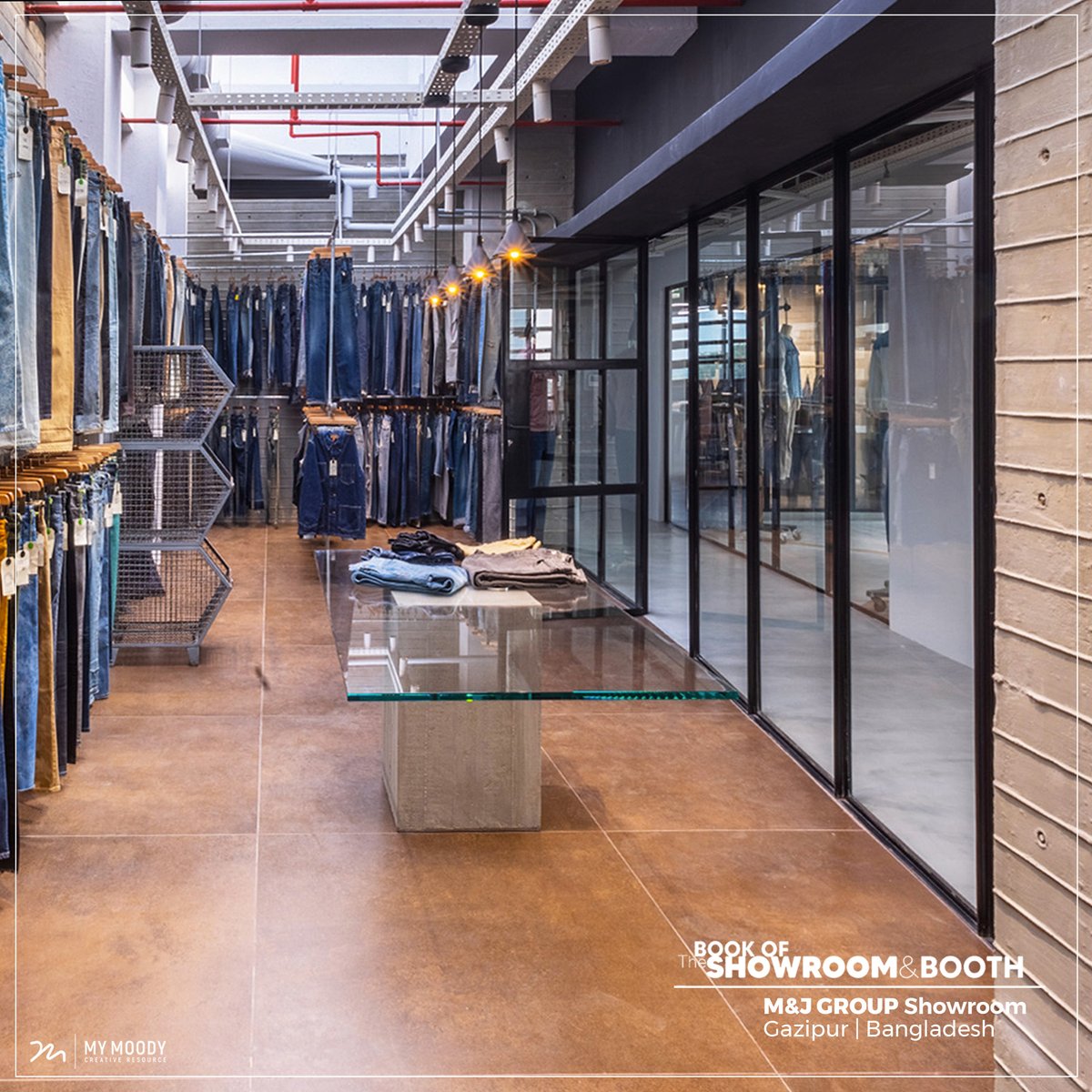 Hiddenval's tweet photo. M&amp;J GROUP Showroom
WHERE DENIM MEETS DESIGN
A dedicated space where the collection takes centre stage, surrounded by a clean and functional environment designed for a closer look at the product.

Because the way you present a product is part of its story.

#MyMoodyStudio https://t.co/nA1FJgv3OU