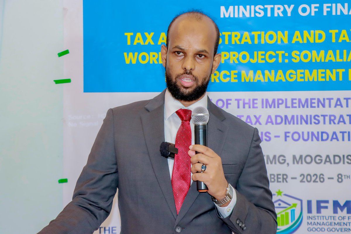 SERP_Somalia's tweet photo. A 4-day Tax Administration and Taxpayer Education Training for FGS&amp;FMS revenue departments commenced today in Mogadishu. Supported by @SERP_Somalia,the training focuses on strengthening taxpayer education,with particular emphasis on the implementation of MTTP&amp; revenue operations. https://t.co/xliyAI5wnn