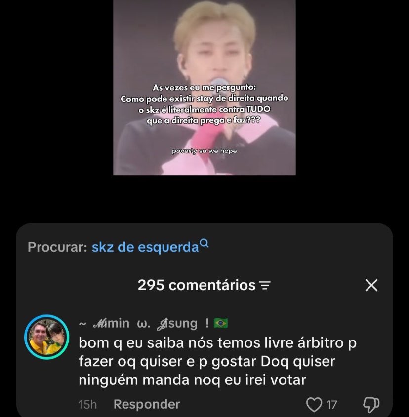 spearbbin_'s tweet photo. eh muito doido ver a quantidade de gente que se diz stay mas simplesmente parece ouvir as músicas e ideias do skz de olhos e ouvidos tapados 🤒
nn estou falando que todo mundo precisa pensar igual, mas pelo menos ESTUDEM! procurem saber e entender o q cada canditado defende, quais são as propostas, o que os partidos representam e principalmente, pensem em como essas escolhas afetam as pessoas ao nosso redor 

não tratem política como brincadeira, conversem sobre política, questionem oq vcs veem na internet, NÃO votem só pq alguém mandou e não tenham preguiça de pesquisar. agora no segundo turno, votem com consciência e lembrem que cada voto importa. o mínimo que a gnt pode fazer eh conhecer aquilo que está escolhendo e pensar nas consequências disso. 

a luta ainda não acabou, não deixem de lutar por um país onde todos possam amar e viver sem preocupação 🤍