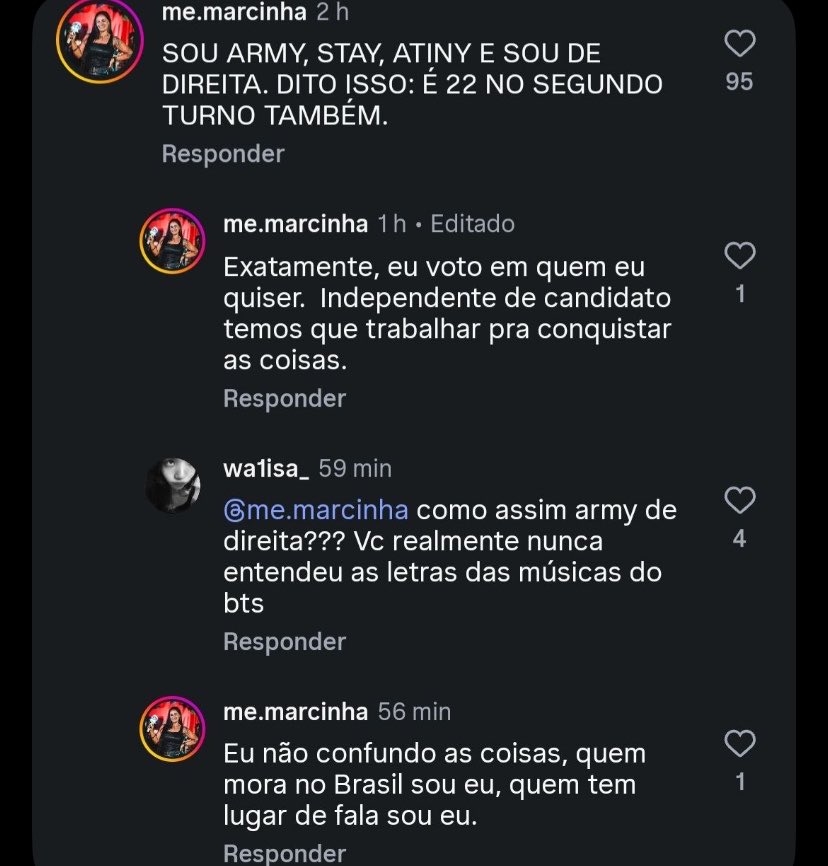spearbbin_'s tweet photo. eh muito doido ver a quantidade de gente que se diz stay mas simplesmente parece ouvir as músicas e ideias do skz de olhos e ouvidos tapados 🤒
nn estou falando que todo mundo precisa pensar igual, mas pelo menos ESTUDEM! procurem saber e entender o q cada canditado defende, quais são as propostas, o que os partidos representam e principalmente, pensem em como essas escolhas afetam as pessoas ao nosso redor 

não tratem política como brincadeira, conversem sobre política, questionem oq vcs veem na internet, NÃO votem só pq alguém mandou e não tenham preguiça de pesquisar. agora no segundo turno, votem com consciência e lembrem que cada voto importa. o mínimo que a gnt pode fazer eh conhecer aquilo que está escolhendo e pensar nas consequências disso. 

a luta ainda não acabou, não deixem de lutar por um país onde todos possam amar e viver sem preocupação 🤍