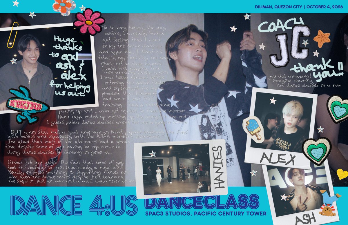 velvet__heart's tweet photo. 🗓261004
📍 SPAC3 Studios, Diliman, QC
DANCE 4:ÜS - Dance Workshop (Lala Na) 🩵
@AJAAofc
@jcdacillo______
@toothplate7_
@axllukecab
@Alex_Noel5783
@haniesofc
#AJAA #4ÜS #LALANA #VelvetHeart #VelvetHeart_Photography https://t.co/zWYnLZ1nvV