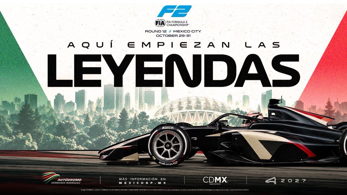 altavelocidadtv's tweet photo. La @Formula2 llega a México
Por primera vez, el @autodromohr recibirá una fecha de #FIAFormula2 en el @mexicogp de 2027.
La afición podrá ver de cerca a futuros pilotos de #F1, entre ellos los mexicanos Rafael Villagómez y Noel León.
#AltaVelocidadRadio https://t.co/sOZ9EUpmj5