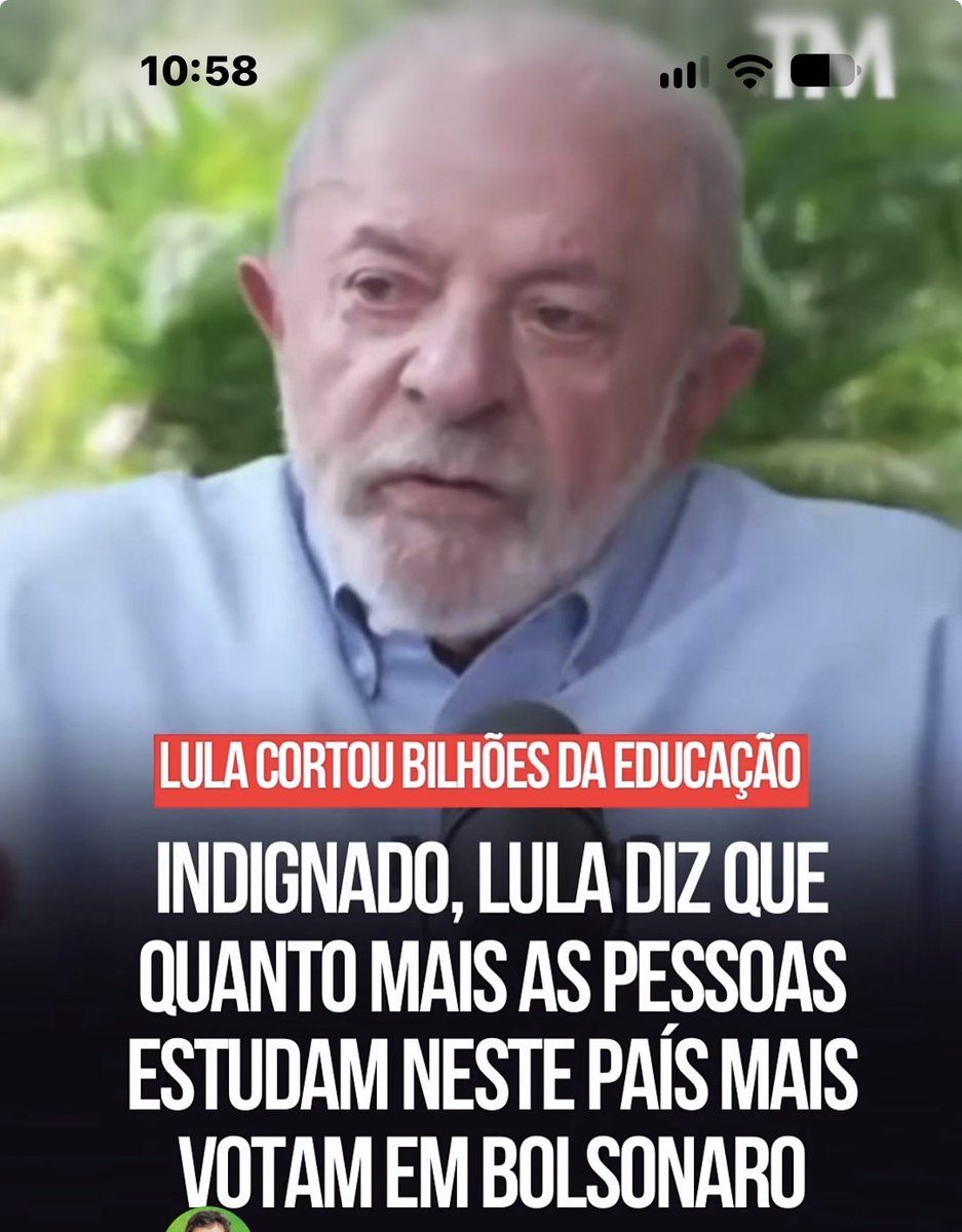 alicerdogia's tweet photo. Significa que só ignorantes votam nele?🤣 https://t.co/oudOOhcX9n