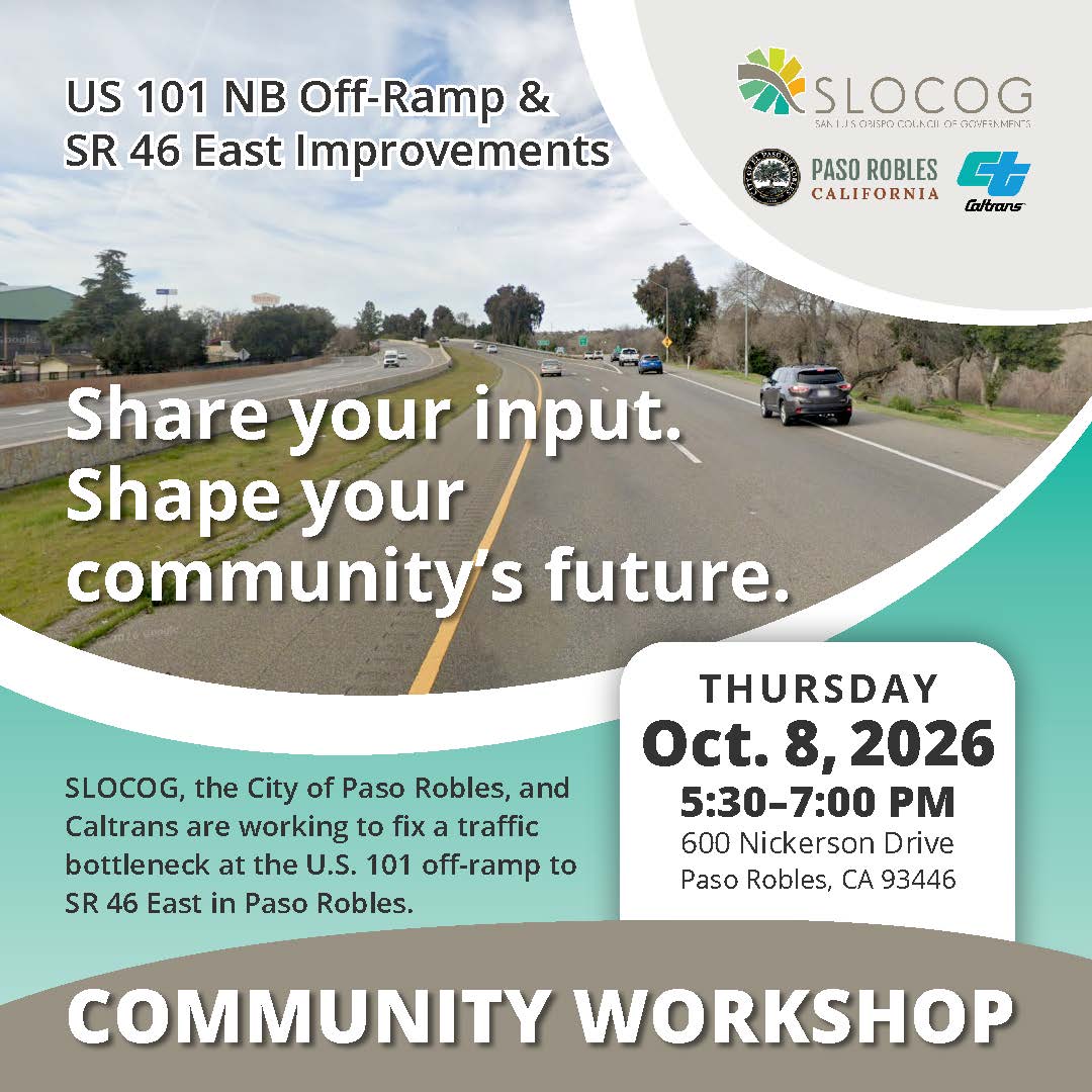 PRCity's tweet photo. Join us: Share your feedback on proposed U.S. 101 and SR 46 improvements!
📅 Thursday, October 8, 2026
🕠 5:30–7 p.m.
📍 Centennial Park, 600 Nickerson Dr.

All community members are welcome. More info: https://t.co/z9EoH6spje https://t.co/2BYk7JgFpM