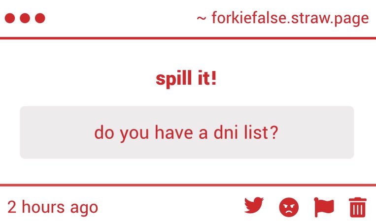 forkiefalse's tweet photo. Not Necessarily. i think having a specific DNI list is kind of useless. it’s not like i want certain people to interact with me, but people do what they want online and will rarely pay attention to any boundaries you set up. https://t.co/ZteQqJkjRj