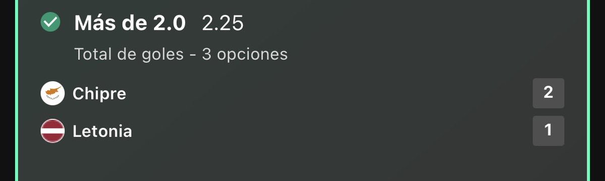 SharpLogicBets's tweet photo. 🦈 ¡OTRO MISIL DIRECTO AL BOLSILLO! ¡VERDE ABSOLUTO PARA LA MANADA! 🦈
El análisis quirúrgico y la lectura milimétrica vuelven a dar en el blanco de la forma más rotunda. ¡Mirad cómo acabamos de destrozar este cuotón! 💰🎯
Chipre vs Letonia: Más de 2.0 goles (Total de goles - 3 opciones) a cuota 2.25, certificado con un 2-1 contundente que sella otro verde impecable para la colección.
El tiburón muerde con datos, disciplina y un estricto stake controlado. ¡Aquí no se regala nada, se caza con método! 🔥
👇 Celebra este nuevo éxito y haz que la manada siga creciendo en X:
Deja tu ❤️ y 🔁 para celebrar este verde inapelable.
Comenta con un "🦈" si tú también estás triturando la banca con nosotros.
Síguenos y activa las notificaciones para no perderte ni un solo misil.
¡A cobrar o a llorar a la llorería! 🚀📈