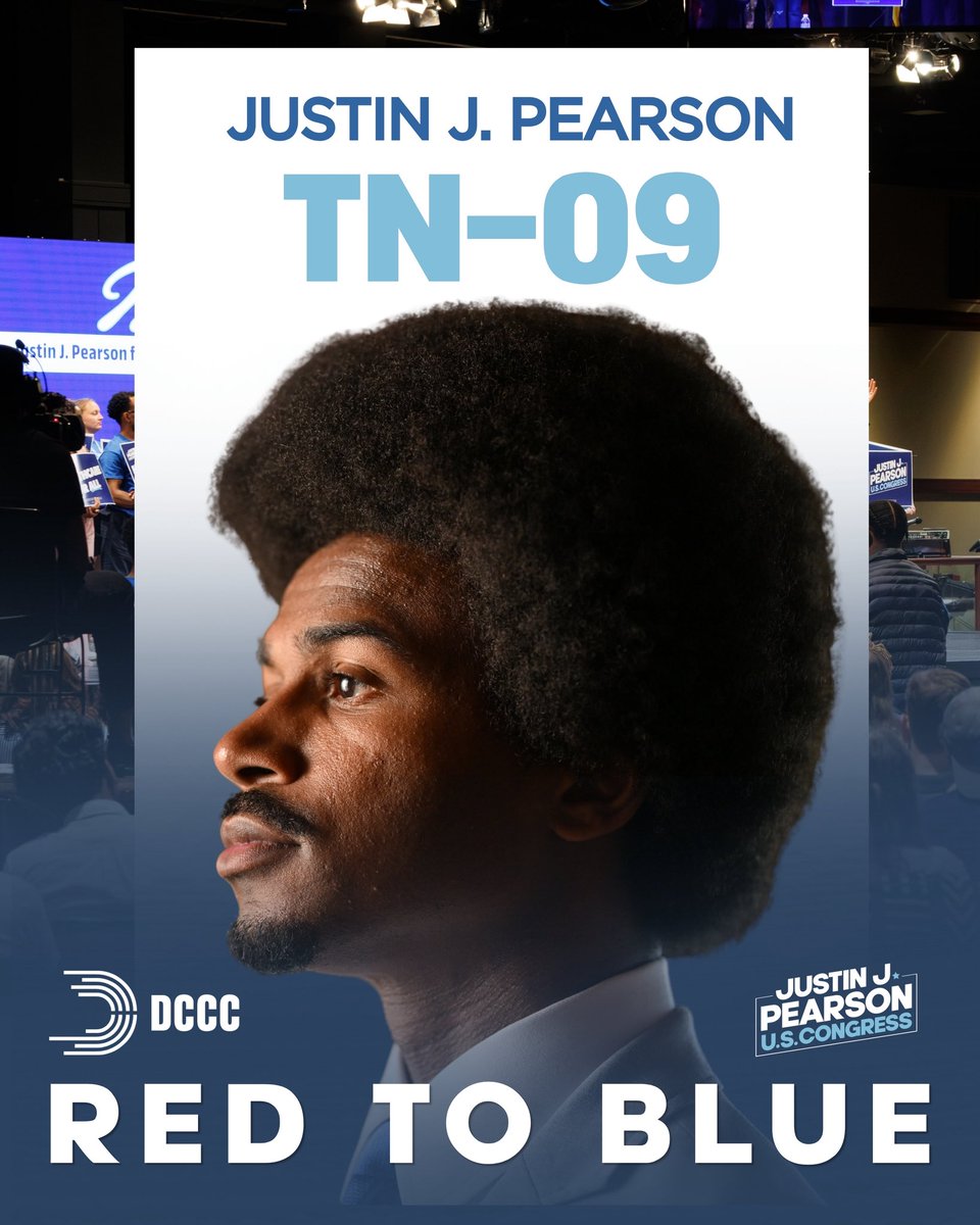 Justinjpearson's tweet photo. BIG NEWS: Our campaign for U.S. Congress has been added to the DCCC’s Red to Blue list of the most competitive races in this country.

This is our moment to deliver an affordable future for Tennessee. https://t.co/TA7U9zcrEu