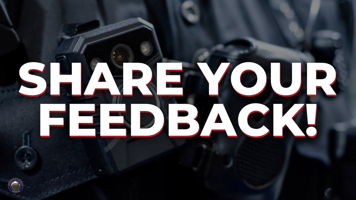 HanoverVa's tweet photo. Hanover County is seeking public feedback on its proposed Animal Protection Body Worn Camera Policy.

View the policy and share your thoughts ➡️ https://t.co/NYOvhxNB9X.

Online comments will be accepted until noon on Thursday, Oct. 22.

#HanoverVA https://t.co/wlrYqVED1y