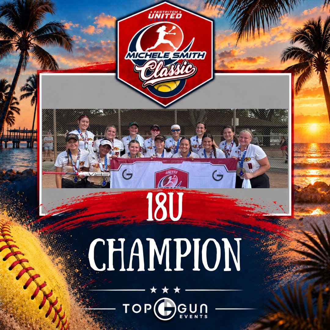 TopGunEvents's tweet photo. Elite teams showed out all weekend at the Michele Smith Classic Powered by Top Gun Events!💥

🏆18U Champion: Santa Fe Inferno Nowling/Thornton @FeNowling
🏆16U Champion: Tampa Mustangs Don @MustangsDon
🏆14U Champion: Georgia Impact Giggs @GeorgiaImpactFP

High level matchups. Championship grit. Built for moments like this.🥎
#TopGunEvents #MicheleSmithClassic #ClearwaterFL #Champion
