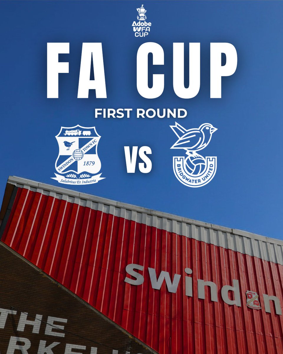 SwindonTownWFC's tweet photo. Our First Round FA Cup opponents have been revealed! 🏆 https://t.co/1sZuPoITcB