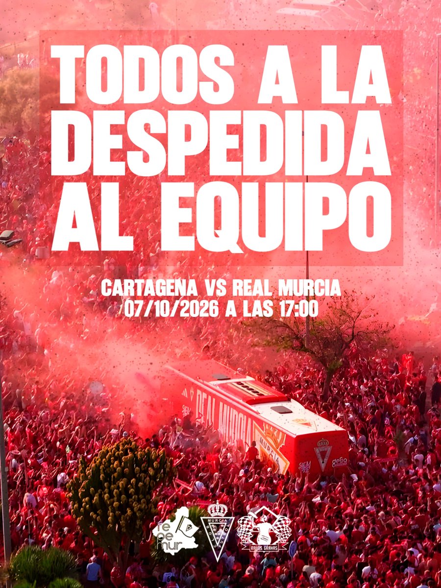 RaijosGranas's tweet photo. El primer gol lo marcamos desde Murcia.

¡TODOS A LA DESPEDIDA! 🔥🧨 https://t.co/GB65oUZzuX