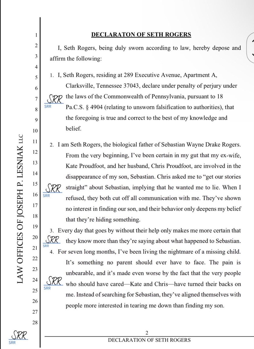 BJFuckery's tweet photo. Here is page 1-4 of Seth Rogers Declaration for the #Rico. This is just one of Many. #StatTuned more docs coming out.
You can get all Granny’s Watching account on her YouTube channel, the account is under Grannyswatching13 on her platform page 5 is under another post due to postings room