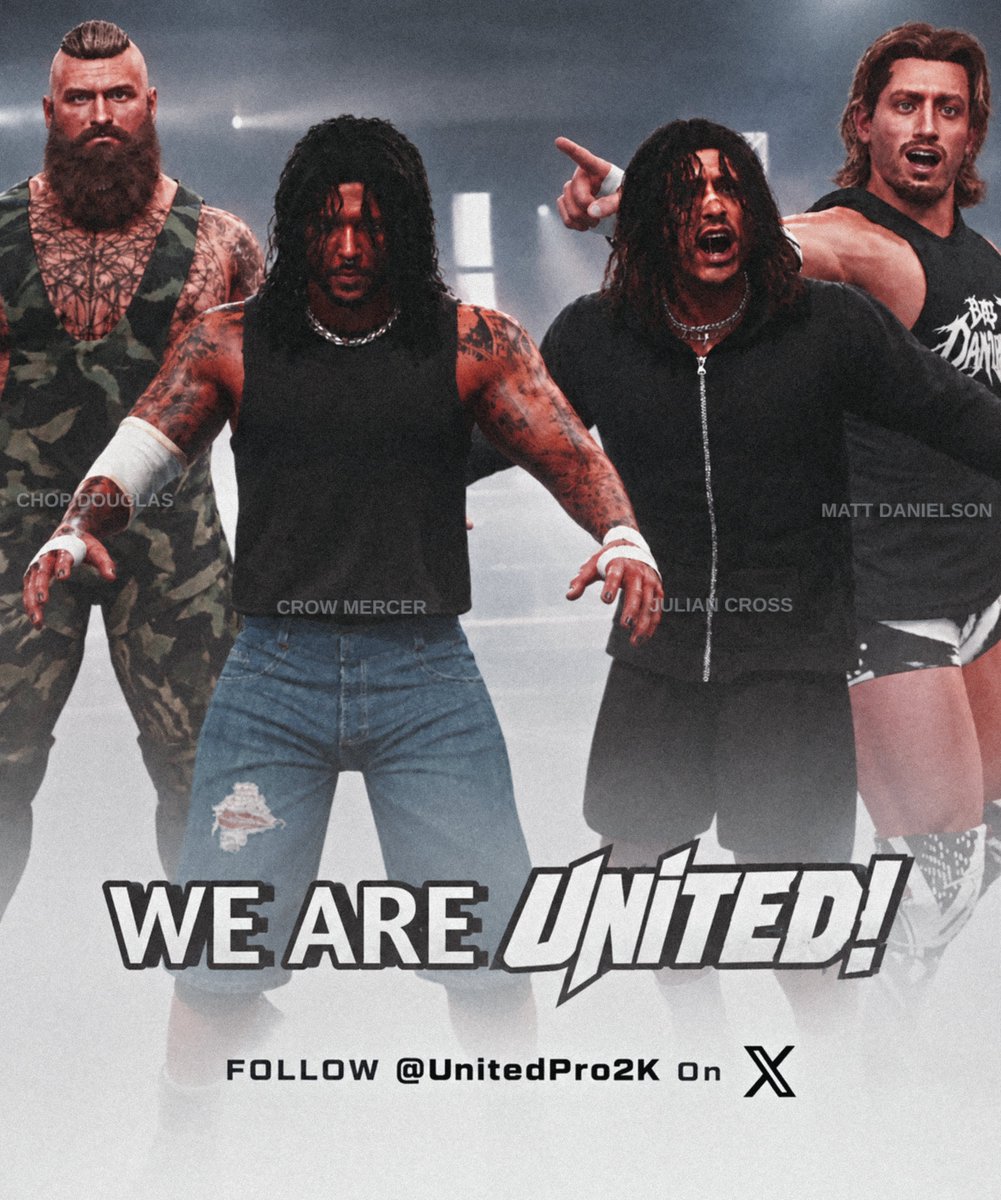UnitedPro2K's tweet photo. 👀Follow @UnitedPro2K for all the latest updates as we continue to prepare!

🧾Signings STILL Open! Google Form pinned on Account

#WeAreUnited #UnitedPro #WWE2K26 https://t.co/3ISuq2q3MF