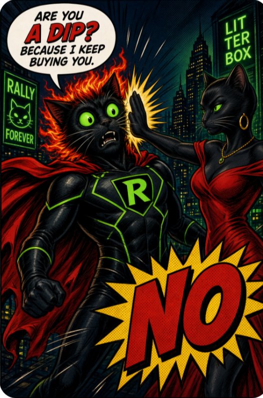 RallyCat's tweet photo. $Rally Cat: “Are you a dip? Because I keep buying you.”
She said no.
Some resistance doesn’t break. 🐱👋
#RallyCat #Solana #Memecoin https://t.co/JqTCJDjZIF