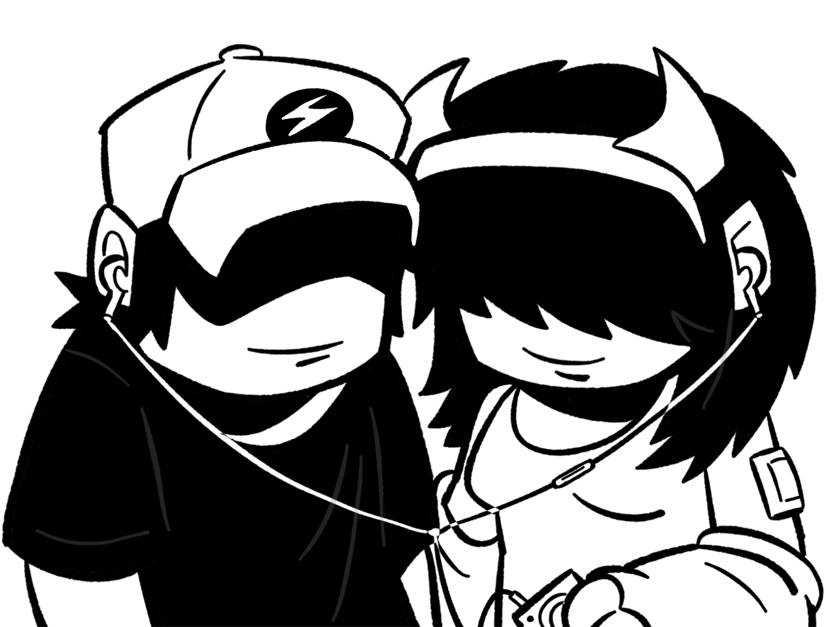 bubbachino0_0's tweet photo. listenin 2 music with oomfie 🎶 
#tankmen
#OC https://t.co/8CxpRe9Pp3