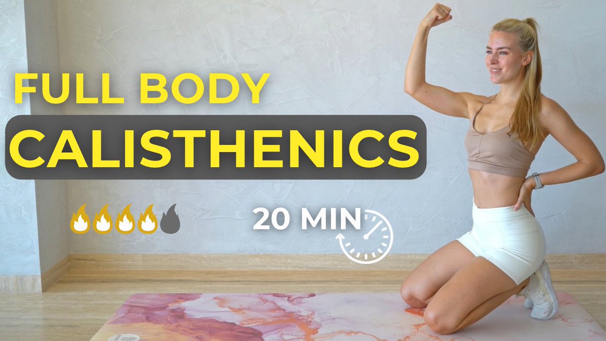 KatherineCzech's tweet photo. Build total-body strength, tone your muscles, and master your bodyweight with this 20-Minute Full Body Calisthenics home workout! π₯
https://t.co/0XplPWkzgs
#Calisthenics #FullBodyWorkout #BodyweightWorkout #FloorOnly #NoRepeatWorkout #FitKitKate #HomeWorkout #NoEquipment https://t.co/fzFb0pohr7