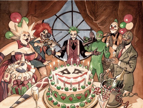 theworld_ender's tweet photo. I think when it comes to Joker’s crew they tend to look best when actual research is done to make a good majority of them look believably clown like while adding some odd one out designs like what Ghoul from return of the Joker has going on https://t.co/ik57BiJtAm