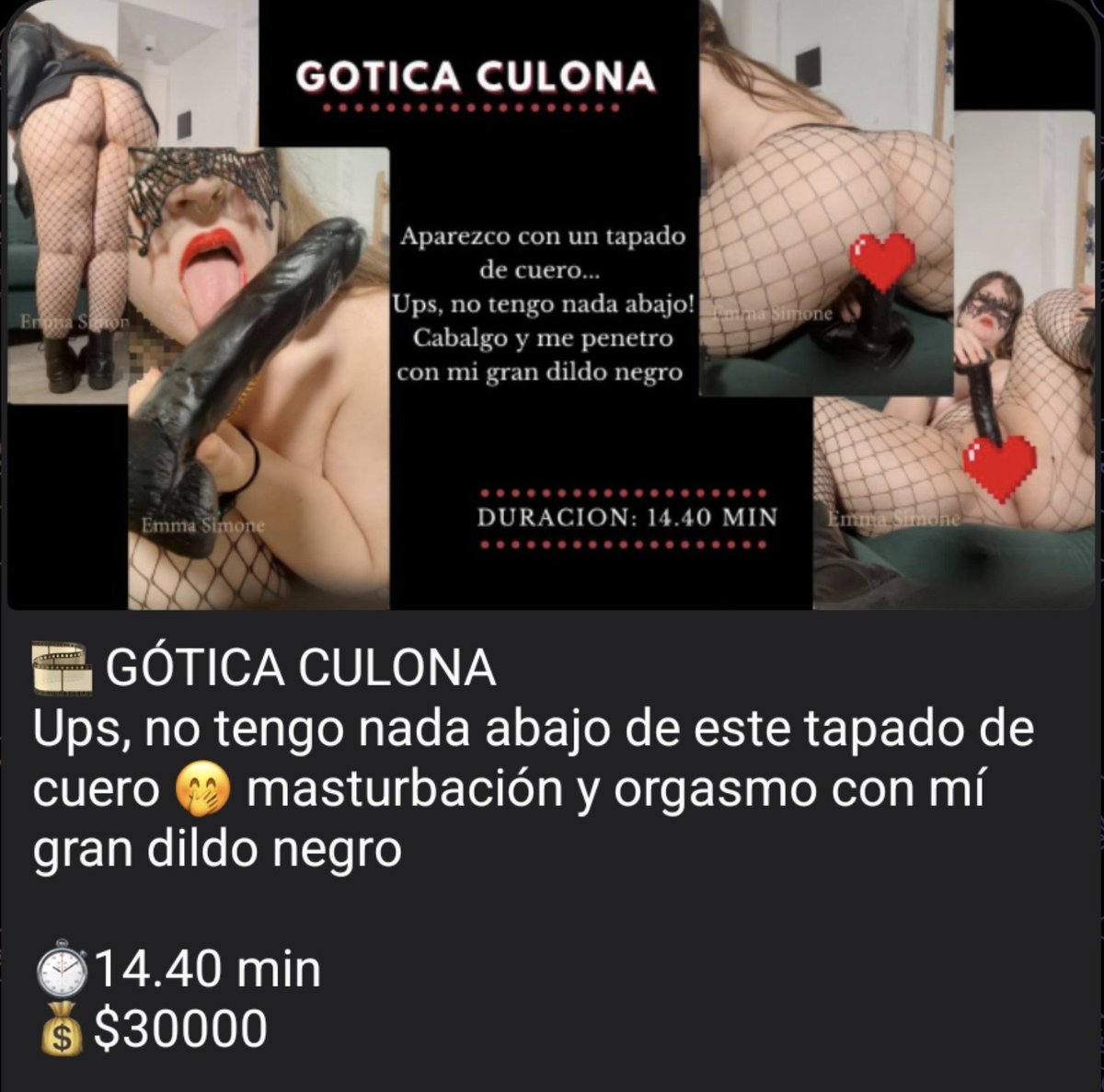 Emmadenuevo's tweet photo. Video nuevo 🔥 me escriben a wp o tlg para comprarlo 
1123184222
EmmaCABA https://t.co/FtWEctdSEa