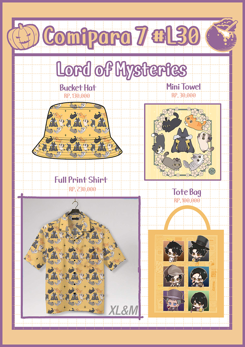 kagamicchi's tweet photo. [Likes ❤️ &amp; RT 🔂 are appreciated!]
Katalog Comipara 7 !   
☕️Booth #L30 
🗓️ 17-18 October 2026

 #lordofmysteries #HSR #kolor https://t.co/y4LMskwcqi