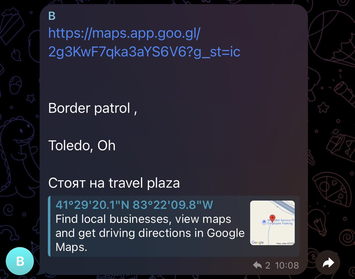 NODAWOLF's tweet photo. Border Patrol spotted in Toledo, Ohio checking Uzbek truck drivers https://t.co/HQ8R9dC1rP
