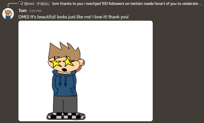 emicyliss's tweet photo. i  amde fan art of tom as a way of thanking him for being so nice to me https://t.co/kr2nPQgPhp