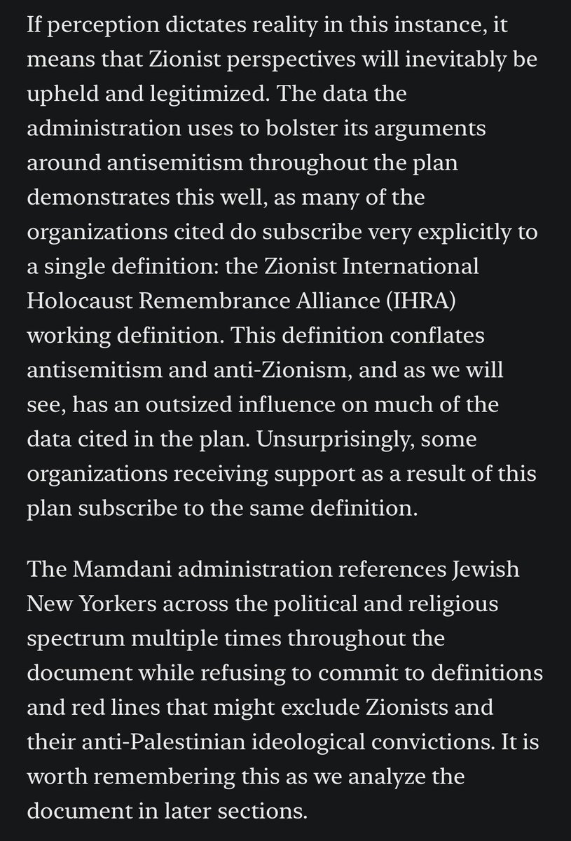 GoodVibePolitik's tweet photo. The lack of definition around antisemitism actually is a primary contributor to why so much of its data sourcing comes from Zionist orgs and why so much money or support is given throughout to fairly militantly Zionist orgs/institutions. I wrote in a recent analysis of the plan: https://t.co/px056IIuOF