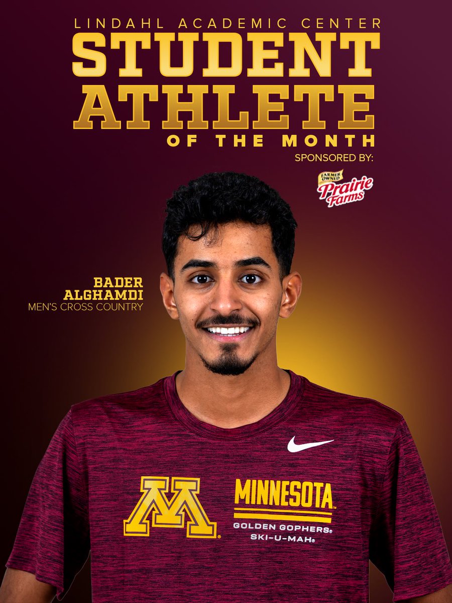 GopherSports's tweet photo. Your September Student Athletes of the Month‼️ Shoutout to @GopherCCTF Bader Alghamdi &amp; @GopherSoftball Keali Cochran for their accomplishments on the field &amp; course &amp; in the classroom

Sponsored by @PFDairy https://t.co/7cFtlbiPct