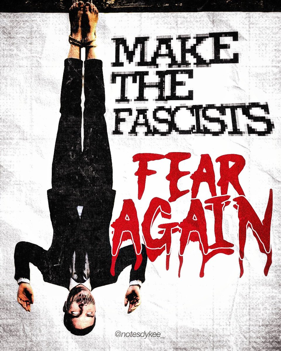 notesdykee_'s tweet photo. make the fascists fear again https://t.co/Edz7gie84G