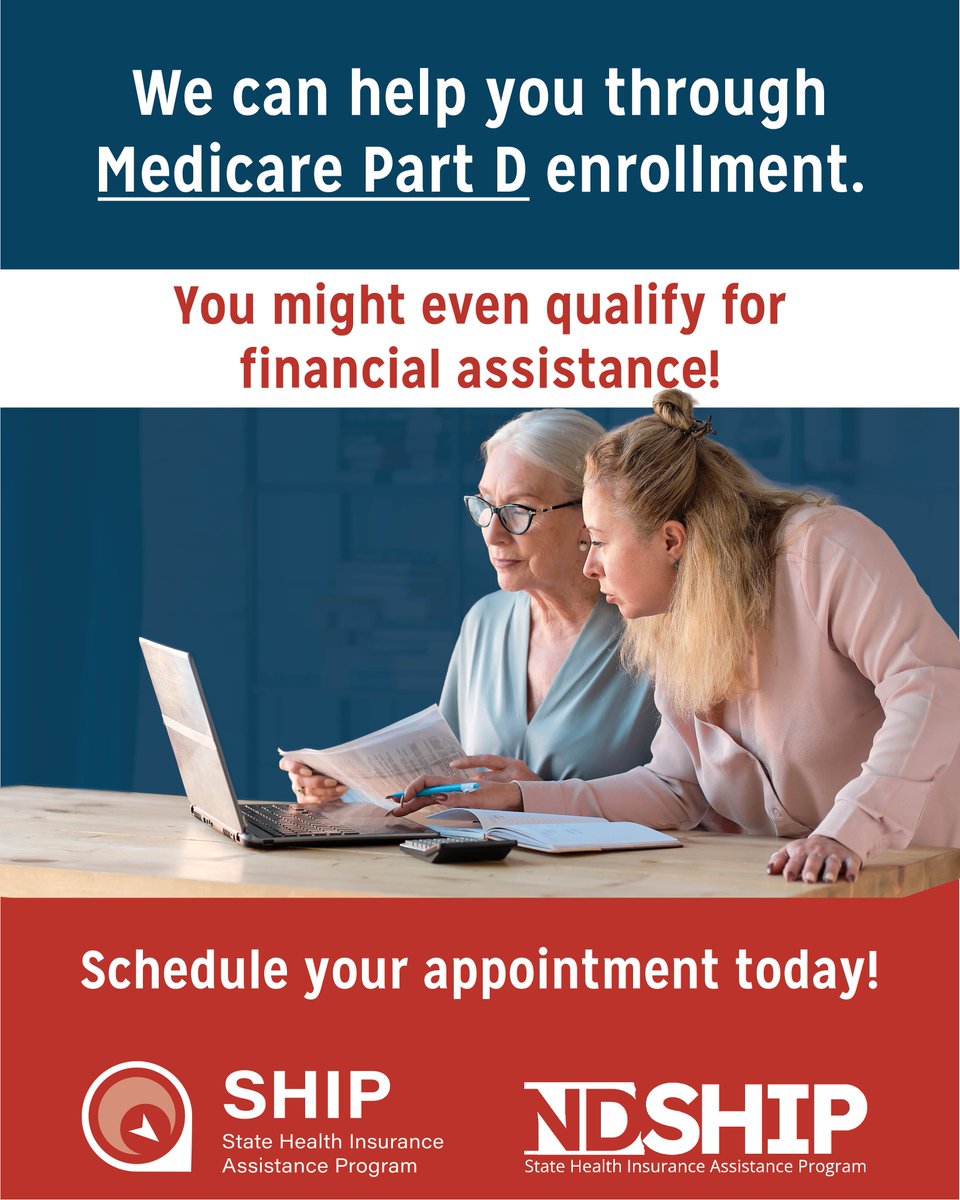 NDID's tweet photo. Medicare Open Enrollment is October 15 - December 7 and now is the time to start preparing.

Plans can change from year to year, be sure to watch your mail for important notices.

Schedule a phone appointment with us online at https://t.co/FR5MeSu4TJ or call 888-575-6611. https://t.co/WeZ3y5BUhW