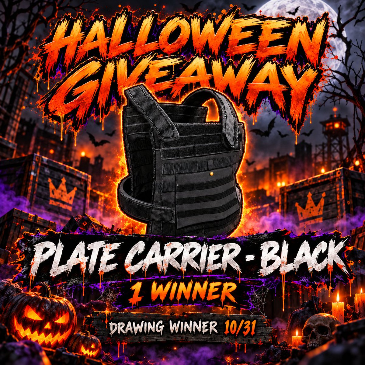 xNightwave's tweet photo. 🎉 PLATE CARRIER - BLACK GIVEAWAY 🎉

Giving away 1x Plate Carrier - Black to 1 winner!

To enter:
✅ Follow
❤️ Like this post
🔁 Retweet
💬 Reply with your Steam 64 ID
🎰 You MUST be under code NIGHTWAVE on https://t.co/PY2cFzXiQU (Winner will be checked and if the SteamID is not on code they will be re-rolled)

https://t.co/l3v9RinaqQ

🏆 1 Winner
🎁 Prize: Plate Carrier - Black (Rust)
Good luck! 🫡