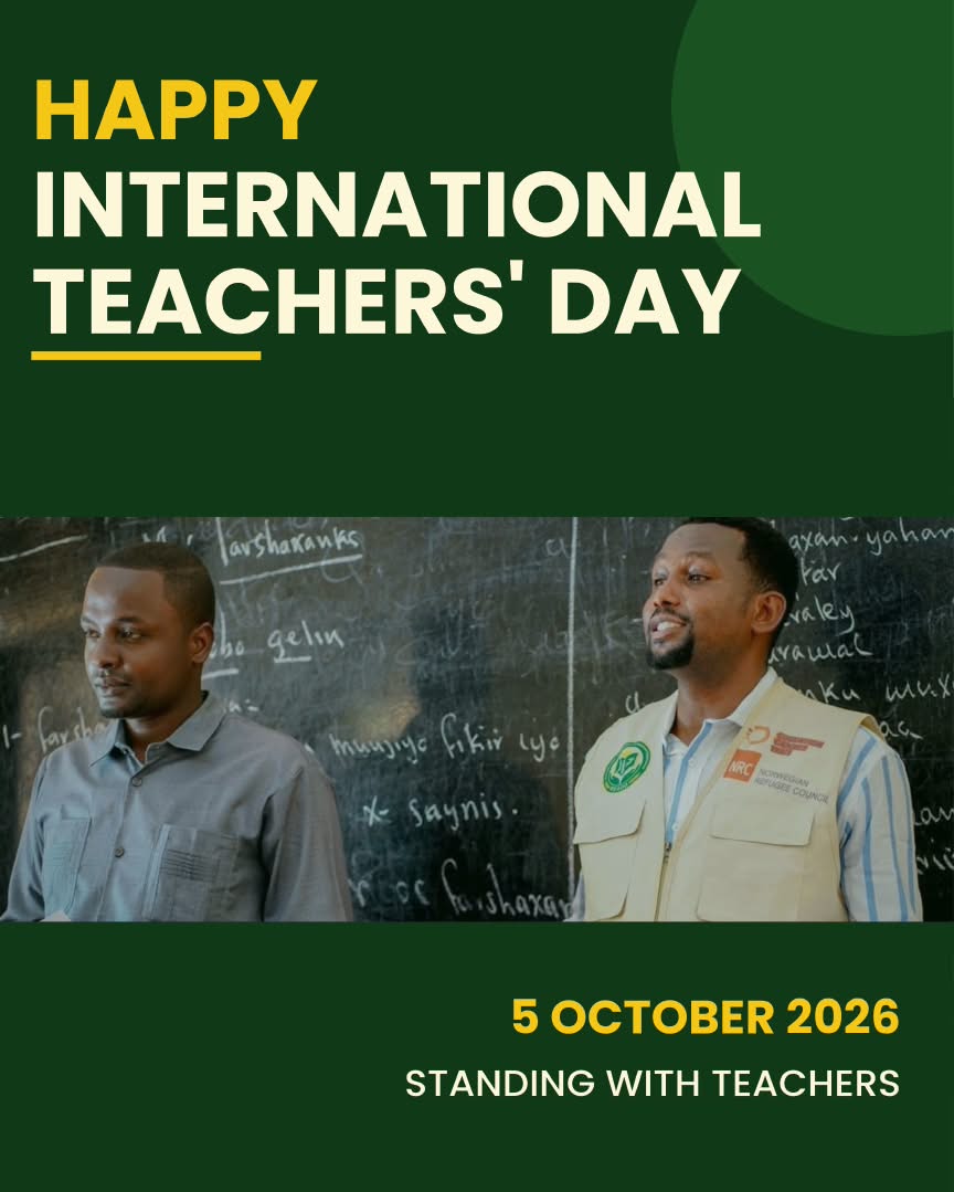 reado_org's tweet photo. On this World Teachers’ Day, READO stands with Somalia’s teachers—especially those teaching in crisis and emergency settings. Every day, they dedicate their time, courage, and energy, often taking great risks to ensure vulnerable children can continue learning. They are more than teachers; they are protectors of hope, builders of the future, and true heroes of education.

Said Abdirahman READO Education Program Coordinator