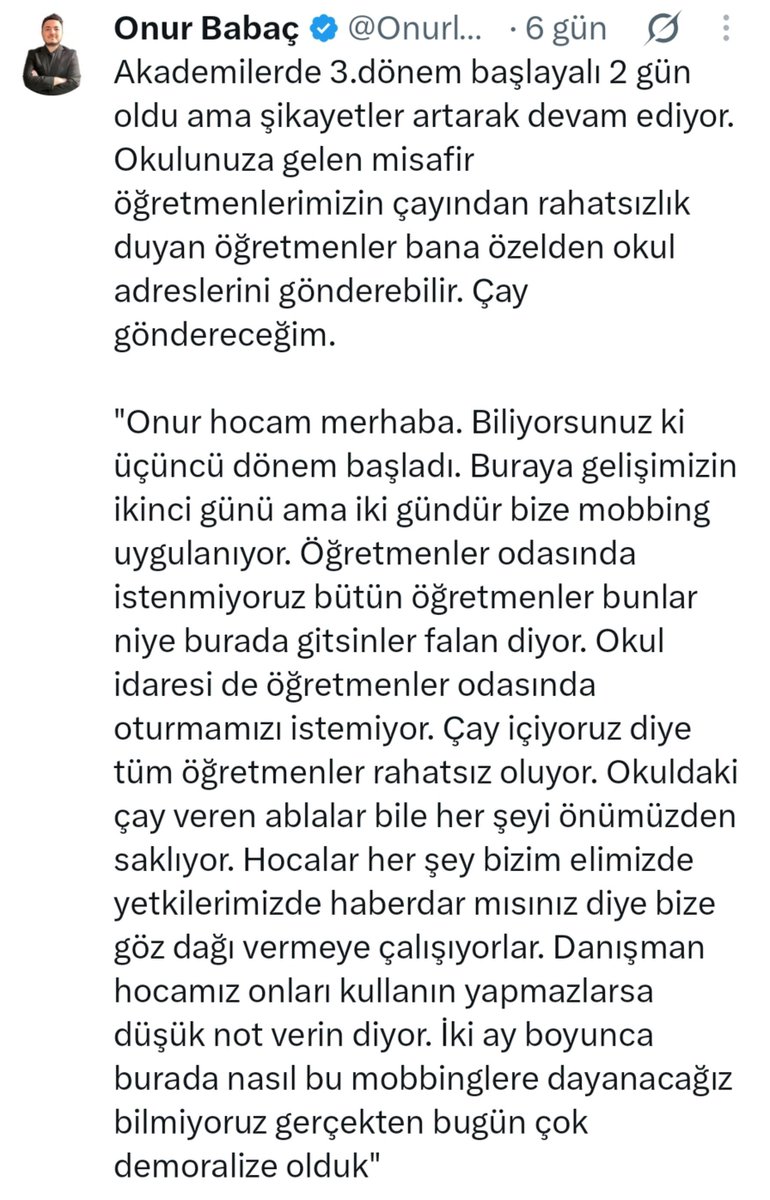 Bglntsz6's tweet photo. Bir zamanlar Posta Gazetesi’nde Haydar Dümen vardı; insanlar anonim anonim içini döker, o da yazıları yayımlayıp üstüne bir de cevap verirdi. Seni görünce aklıma o geldi: Modern zamanların Haydar Dümen köşesi gibi. 😀

Bağlantısız  Anlayana 😉 https://t.co/xDVYx78hXj