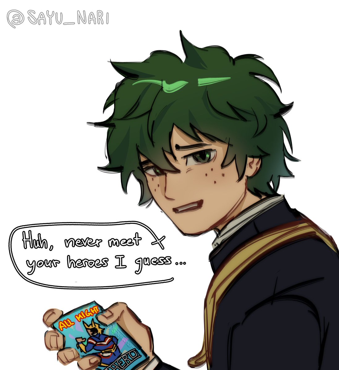 sayu_nari's tweet photo. So… Angst-tober middle school izuku comic, anyone…? #mha #deku https://t.co/euMfPcOv6u