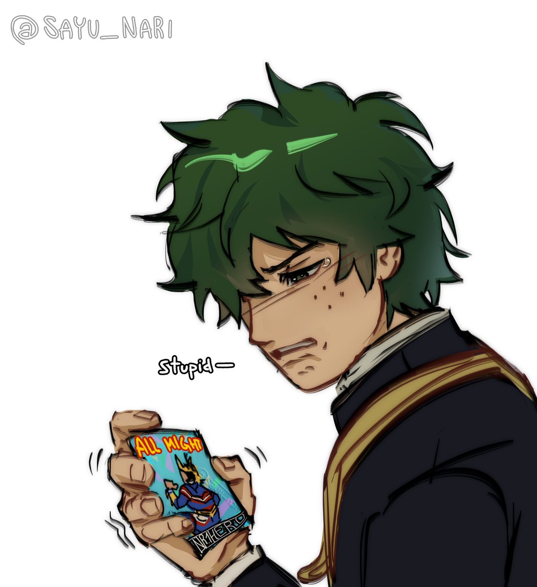 sayu_nari's tweet photo. So… Angst-tober middle school izuku comic, anyone…? #mha #deku https://t.co/euMfPcOv6u
