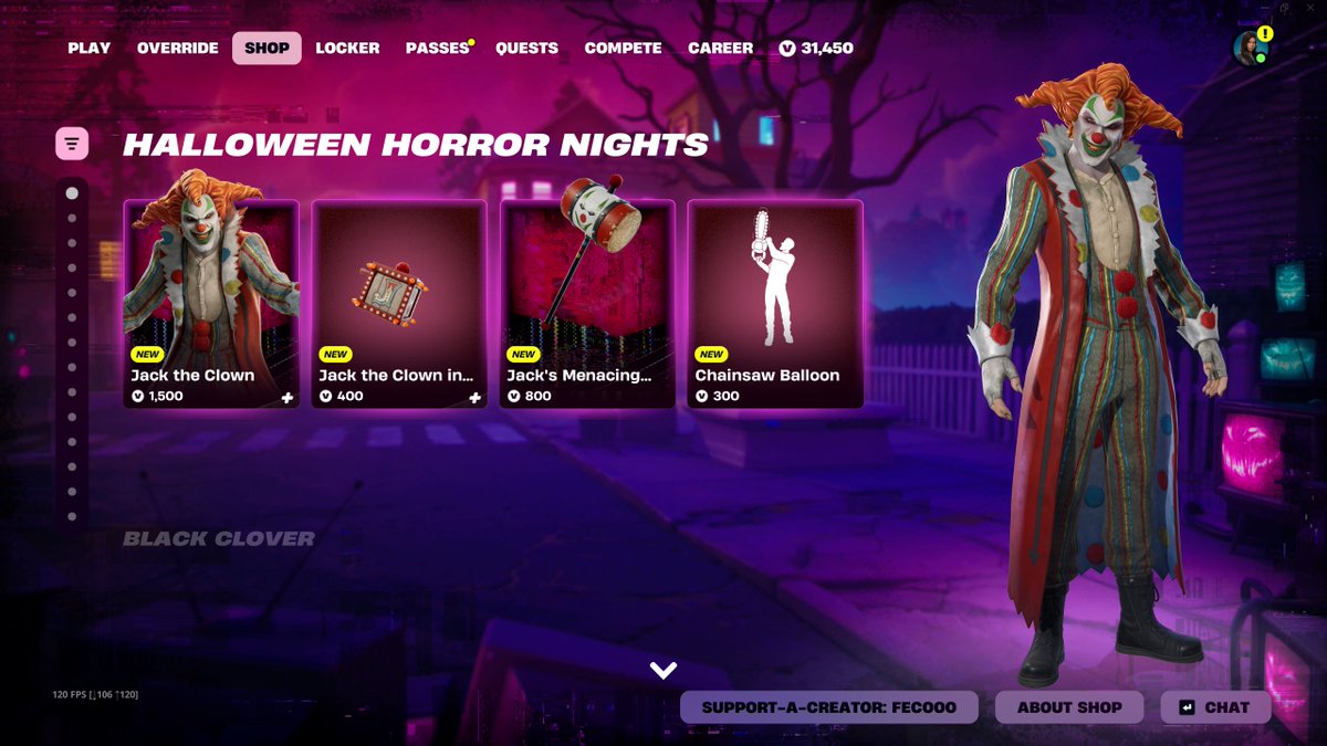 Fecooo_'s tweet photo. Jack the Clown is now available!

Use Code "Fecooo" to support me! (#ad) ❤️ https://t.co/5MwJy2OiNI