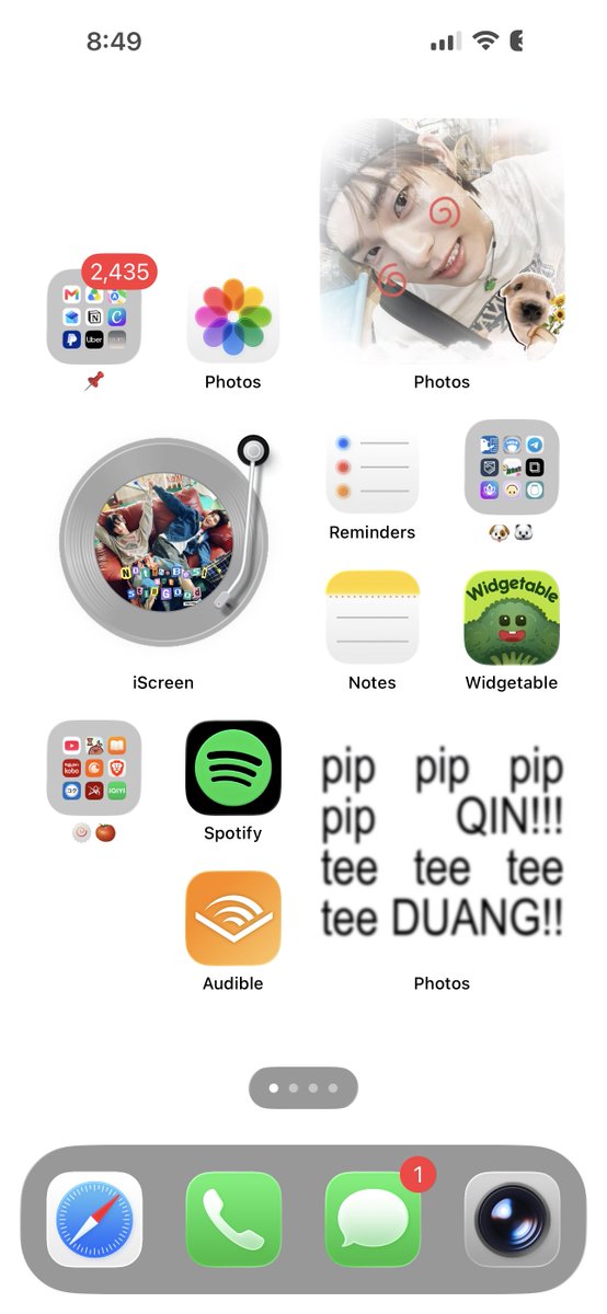 2twpor's tweet photo. does my #teeteepor 🐶🐻‍❄️ phone layout eat https://t.co/lFu4M6wpH4