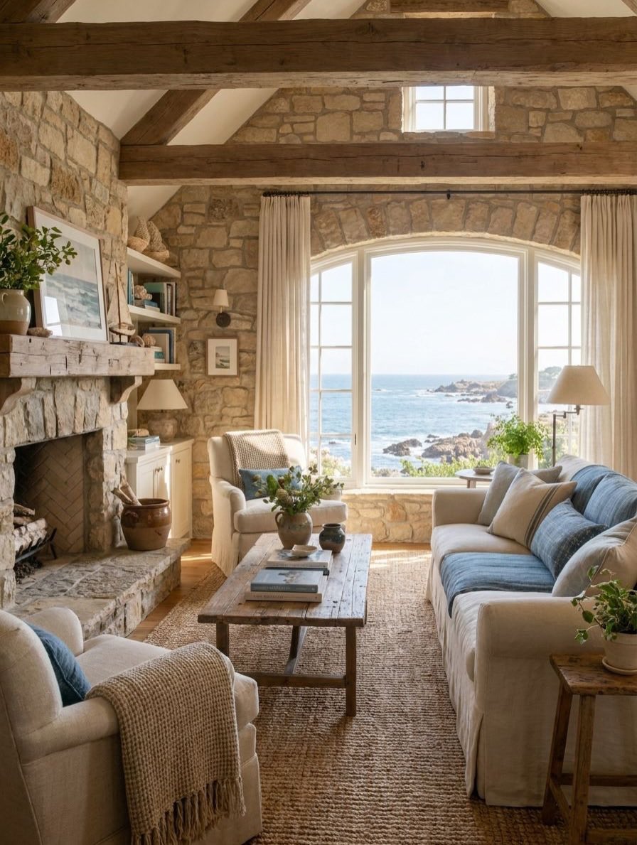 sehviyat's tweet photo. Charming seaside stone cottage exterior. https://t.co/dB2Kj8vWdW