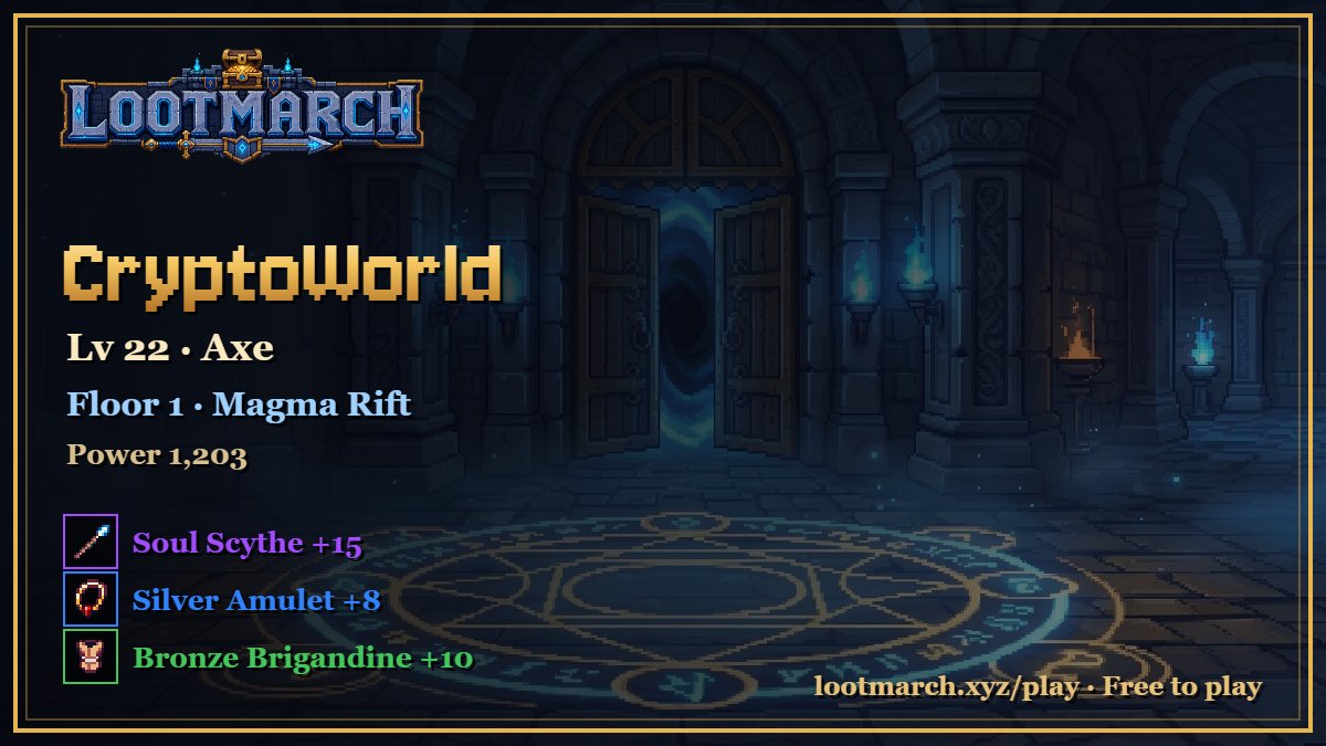 begitagamer's tweet photo. Floor 1, Magma Rift. My Axe keeps marching. ⚔️
@PlayLootMarch https://t.co/wGKSTSzjjq