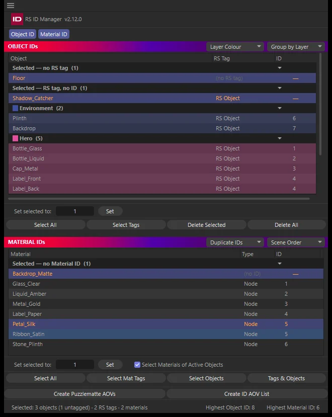 jay_at_chroma's tweet photo. Huge update to the RS ID Manager for @MaxonVFX C4D!
Check the overview
https://t.co/kRBDL1EIWa
Available now
https://t.co/Q8XkpCj2sr
#c4d #redshift #motion #design @maxonredshift #cgi #render #gsg #c4ddaily https://t.co/6G9ExU2l4B